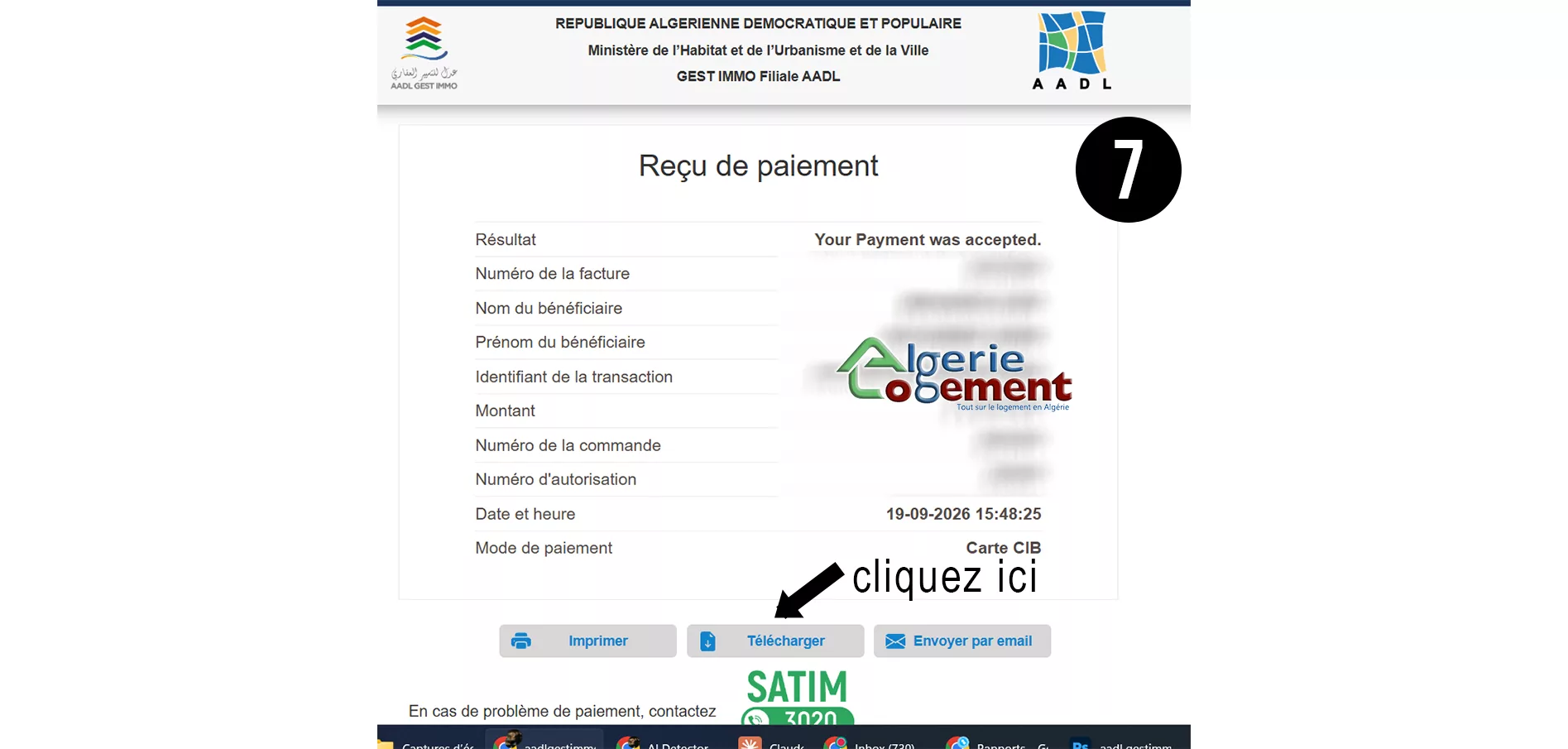 AADL gestimmo paiement en ligne etape