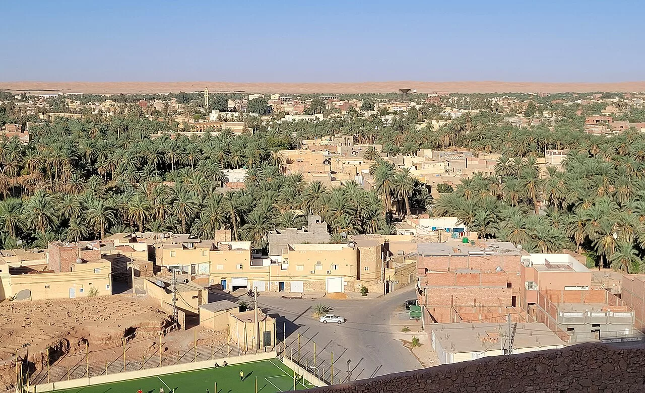 Vue de la ville d'El Meniaa, wilaya d'El Meniaa (Algérie)