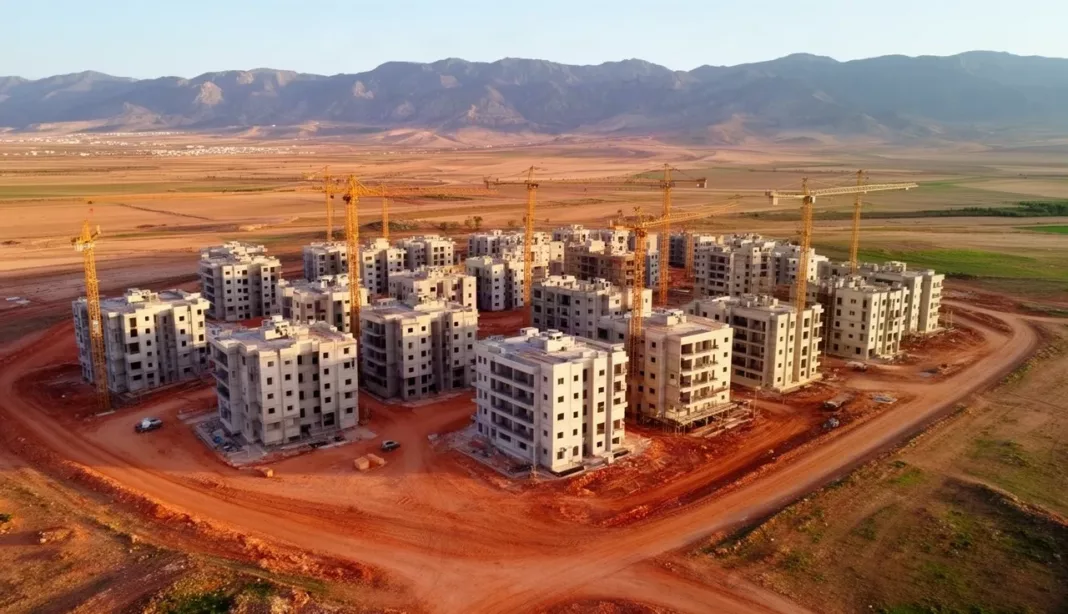 Chantier d’un nouveau pôle urbain de logements à Tissemsilt