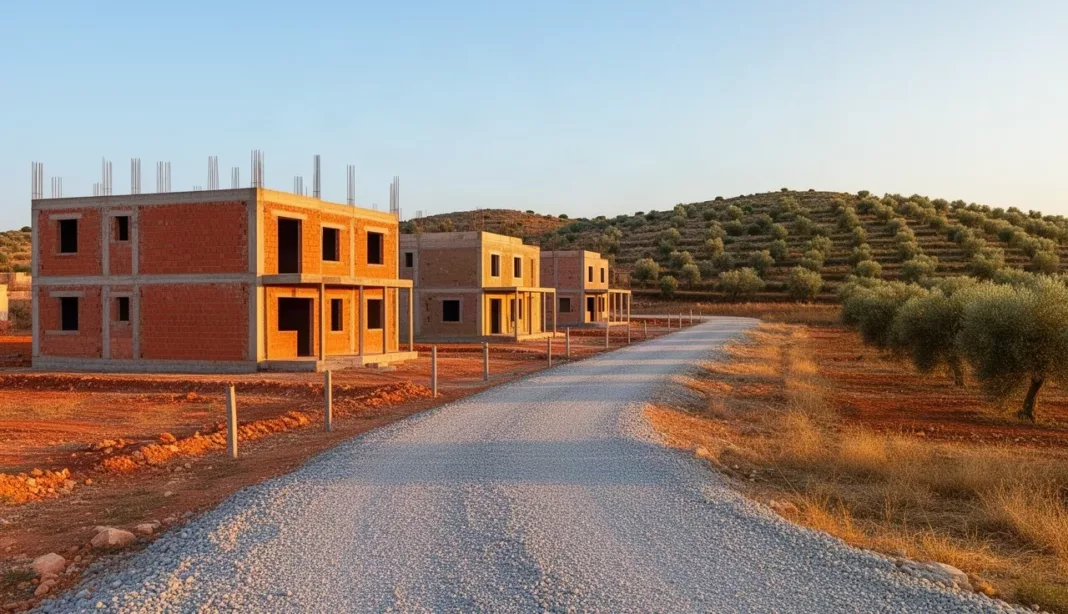 Habitat rural à Tlemcen Maisons rurales en cours de construction dans la région de Tlemcen