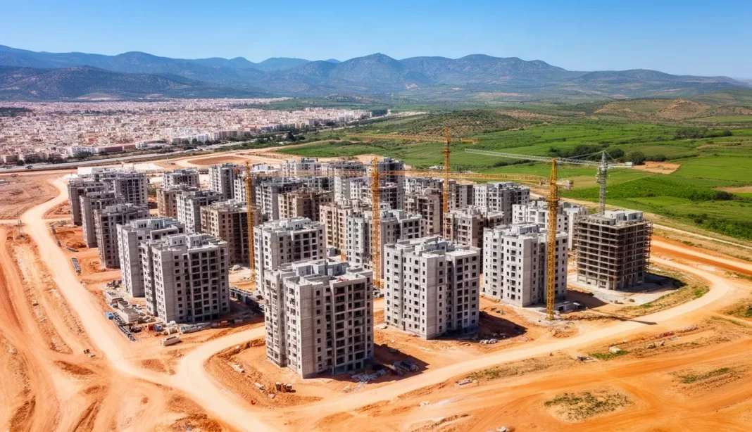 Chantier de logements à Tlemcen Grand chantier de logements en construction dans la région de Tlemcen
