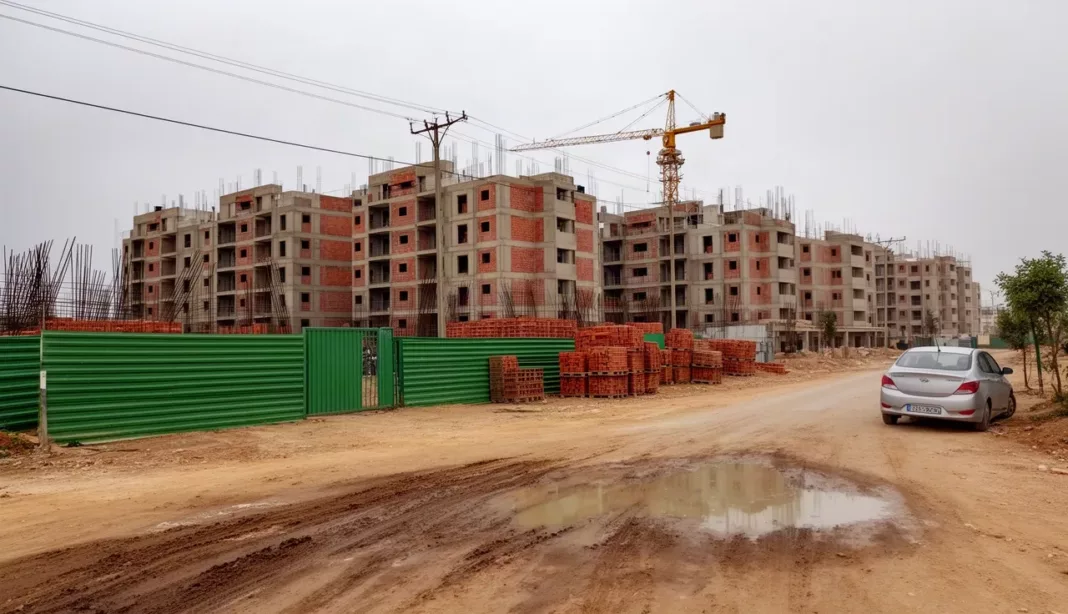 Chantier AADL 3 Chantier de logements AADL 3 en cours de réalisation