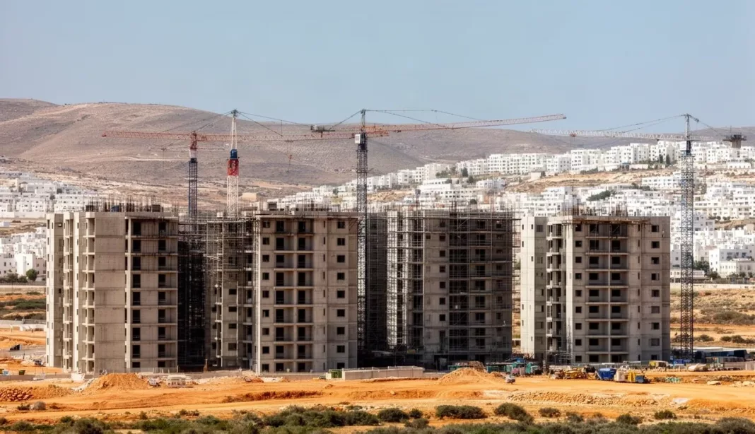 Logements en chantier à Alger Chantier de logements en construction à Alger