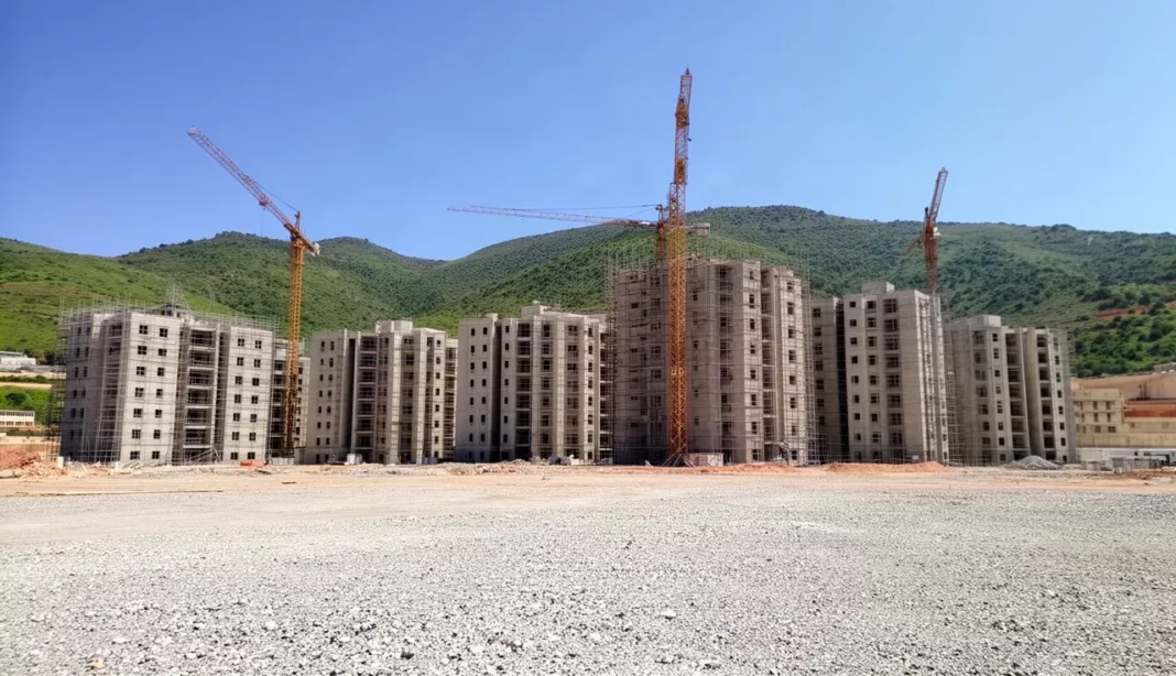 Chantier de logements sociaux de l’OPGI à Annaba