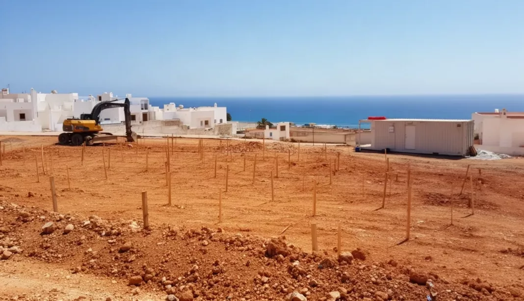 540 logements LPL à El-Houaoura, Bouzedjar Terrain du projet de 540 logements LPL à Bouzedjar