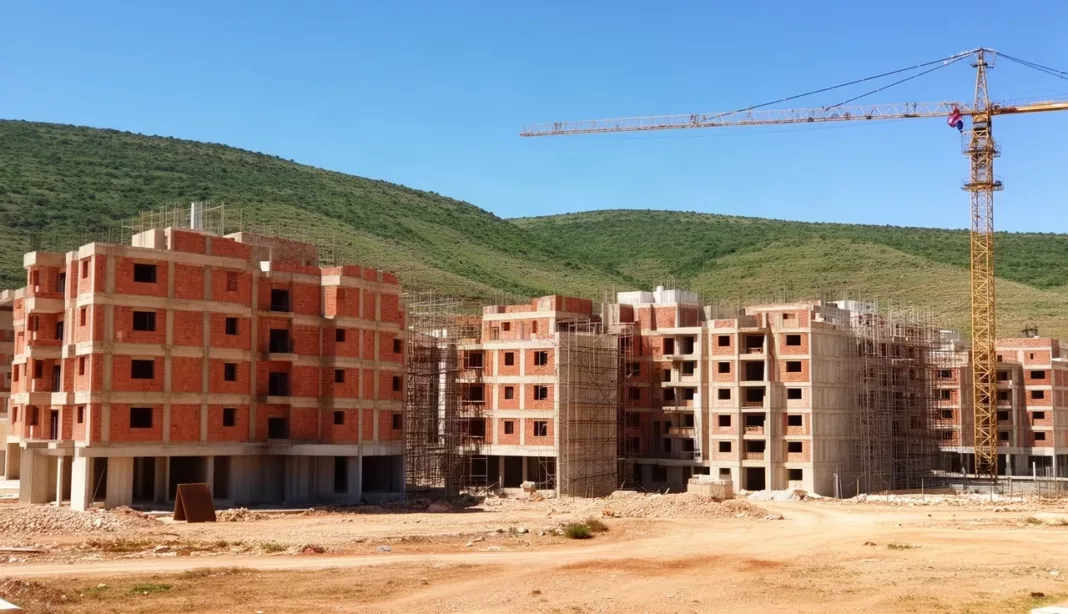 Logements à Guelma Chantiers de logements à la ville nouvelle de Guelma