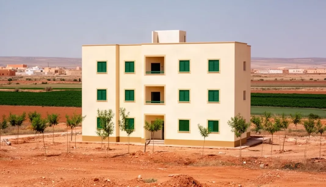 Logements sociaux Bouhenni Petit immeuble de logements sociaux neuf à Bouhenni, Mascara