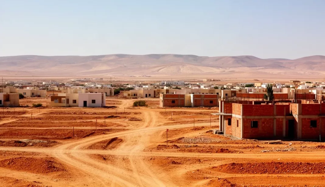 Lotissements sociaux Tébessa Lotissement social en cours de construction à Tébessa