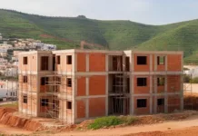 Médéa : le wali inspecte 248 logements sociaux en chantier dans cinq communes Chantier de logements sociaux LPL à Médéa