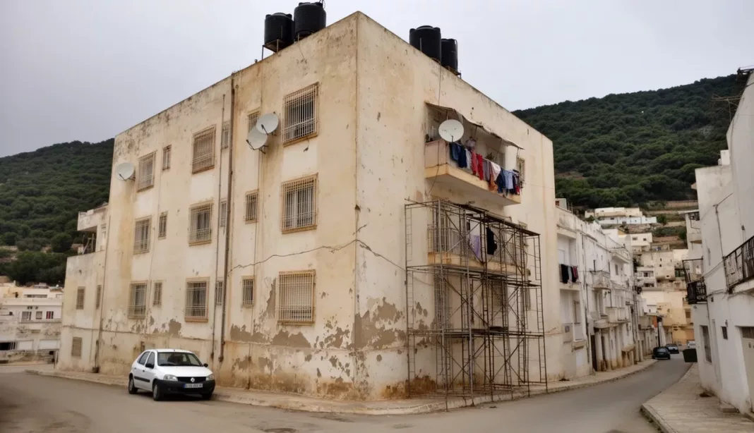 Réhabilitation des façades à Médéa Immeuble ancien à Médéa avant réhabilitation de façade