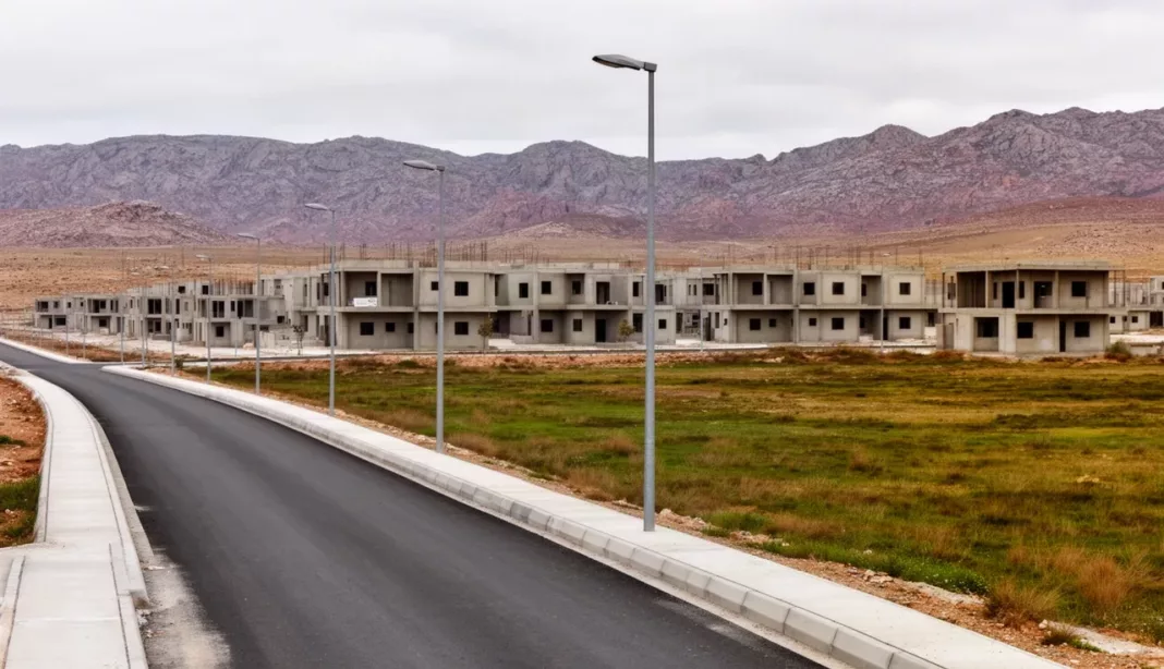 Lotissement social à Naâma Travaux d'aménagement dans un lotissement social à Naâma